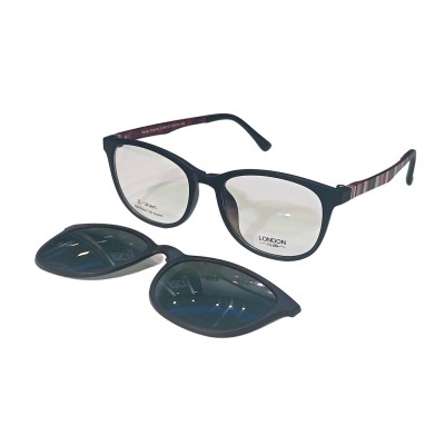 London Unisex Horn-Rimmed Polarized Reading Glasses LC60