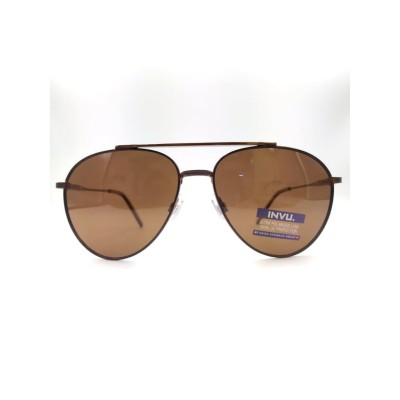 Invu Unisex Metallic Polarized Sunglasses B1105